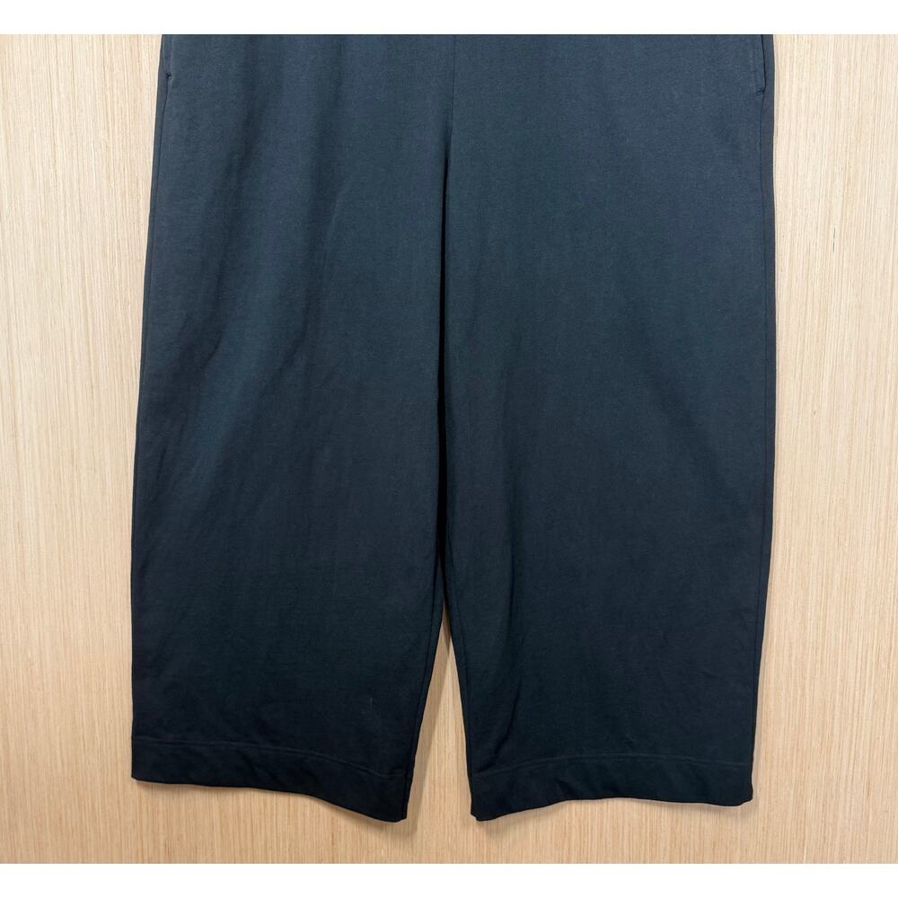 Nike Sleeveless Mock Neck Wide Leg Jumpsuit Size XXL Black Pockets Athleisure - Picture 4 of 11